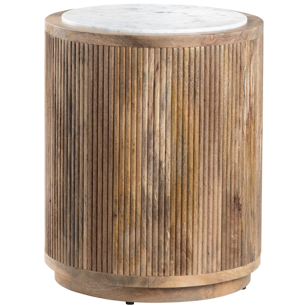 Santorini End Table, Natural-Furniture - Accent Tables-High Fashion Home