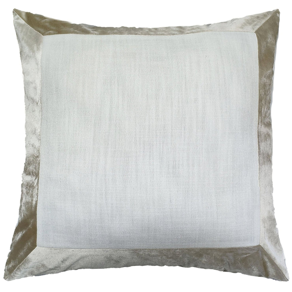 Santorini Euro Sham, Ivory/Champagne-Accessories-High Fashion Home