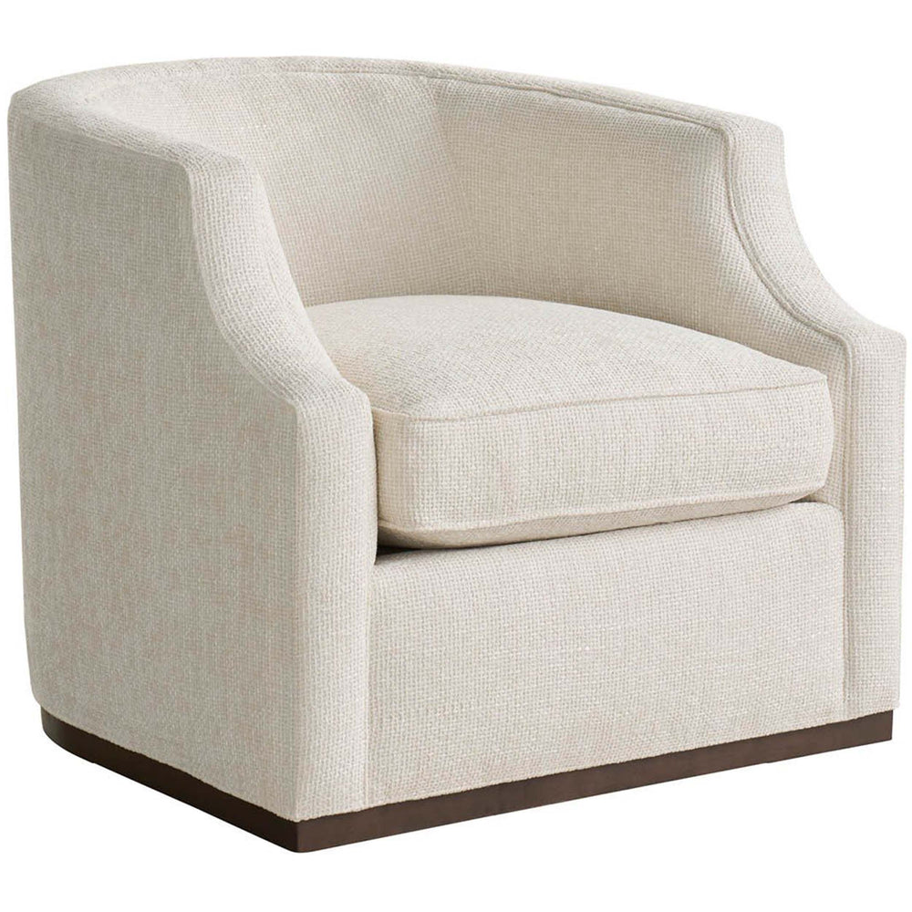 Sara Swivel Chair, Nona Vanilla-Furniture - Chairs-High Fashion Home