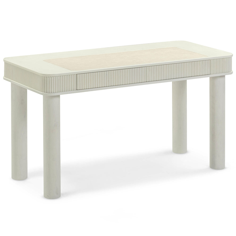Sarah Executive Work Desk, Cream-Furniture - Office-High Fashion Home