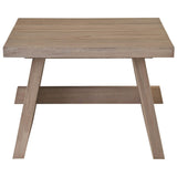 Saratoga Outdoor Rectangular End Table, Warm Weathered Teak-Furniture - Outdoor-High Fashion Home
