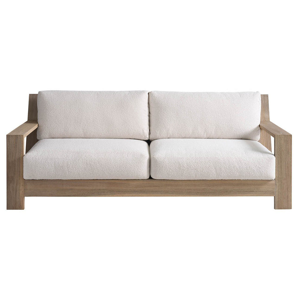 Saratoga Outdoor Sofa, Warm Weathered Teak-Furniture - Outdoor-High Fashion Home