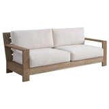Saratoga Outdoor Sofa, Warm Weathered Teak-Furniture - Outdoor-High Fashion Home