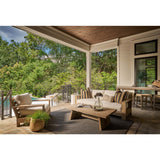 Saratoga Outdoor Sofa, Warm Weathered Teak-Furniture - Outdoor-High Fashion Home