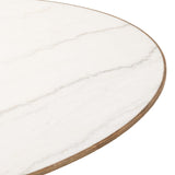 Sargon Dining Table, Honed White Marble by Four Hands-Furniture - Dining-High Fashion Home