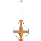 Sarmiento Round Pendant, Natural/Gold-Lighting-High Fashion Home