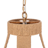 Sarmiento Round Pendant, Natural/Gold-Lighting-High Fashion Home