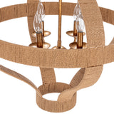 Sarmiento Round Pendant, Natural/Gold-Lighting-High Fashion Home