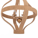 Sarmiento Round Pendant, Natural/Gold-Lighting-High Fashion Home
