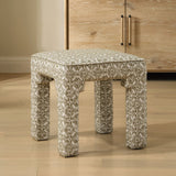 Satoria Small Bench, Olive-Furniture - Benches-High Fashion Home