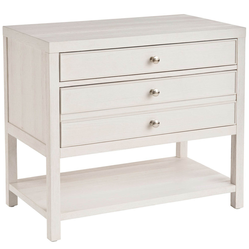 Saugatuck Nightstand, White Sand-Furniture - Bedroom-High Fashion Home