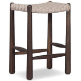 Savio Outdoor Bar & Counter Stool, Vintage White by Amber Lewis x Four Hands-Furniture - Outdoor-High Fashion Home