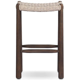 Savio Outdoor Bar & Counter Stool, Vintage White by Amber Lewis x Four Hands-Furniture - Outdoor-High Fashion Home