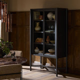 Saxon Cabinet, Brushed Bronze by Four Hands-Furniture - Storage-High Fashion Home