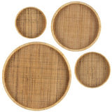 Saxon Trays, Natural, Set of 4-Accessories-High Fashion Home
