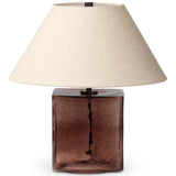 Saylor Table Lamp, Brown Cast Glass by Four Hands-Lighting-High Fashion Home