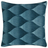 Scala Pillow, Sea Glass Blue-Accessories-High Fashion Home