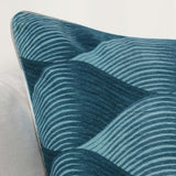 Scala Pillow, Sea Glass Blue-Accessories-High Fashion Home