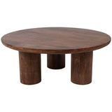 Scandinavian Coffee Table, Brown-Furniture - Accent Tables-High Fashion Home