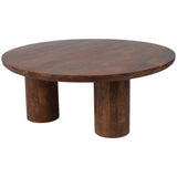 Scandinavian Coffee Table, Brown-Furniture - Accent Tables-High Fashion Home