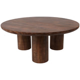 Scandinavian Coffee Table, Brown-Furniture - Accent Tables-High Fashion Home
