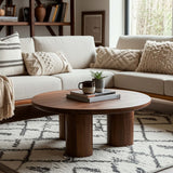 Scandinavian Coffee Table, Brown-Furniture - Accent Tables-High Fashion Home