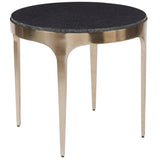 Scarlett End Table, Antique Champagne-Furniture - Accent Tables-High Fashion Home