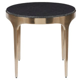Scarlett End Table, Antique Champagne-Furniture - Accent Tables-High Fashion Home