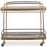 Scarritt Bar Cart, Antique Brass-Furniture - Dining-High Fashion Home