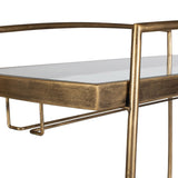 Scarritt Bar Cart, Antique Brass-Furniture - Dining-High Fashion Home