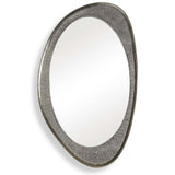 Schiller Oval Mirror, Antique Nickel