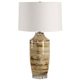 Schneider Table Lamp, Brown Drip Glaze