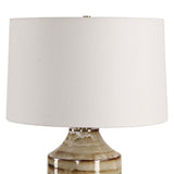 Schneider Table Lamp, Brown Drip Glaze