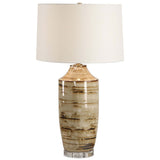 Schneider Table Lamp, Brown Drip Glaze