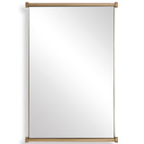 Scroll Mirror, Antique Brass-Accessories-High Fashion Home