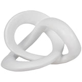 Sculptured Knot, White-Accessories-High Fashion Home