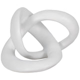 Sculptured Knot, White-Accessories-High Fashion Home