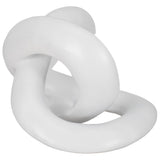 Sculptured Knot, White-Accessories-High Fashion Home