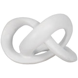 Sculptured Knot, White-Accessories-High Fashion Home