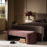Sebba Accent Bench, Laughlin Plum by Four Hands-Furniture - Benches-High Fashion Home