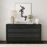 Sedona 6 Drawer Dresser, Black-Furniture - Bedroom-High Fashion Home