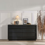 Sedona 6 Drawer Dresser, Black-Furniture - Bedroom-High Fashion Home