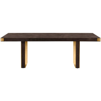 Selena Rectangular Dining Table, Chocolate Brown-Furniture - Dining-High Fashion Home