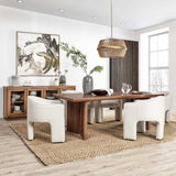 Selena Rectangular Dining Table, Hickory Brown-Furniture - Dining-High Fashion Home