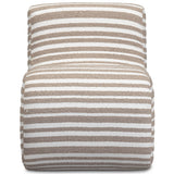 Senna Jacquard Accent Chair, Taupe-Furniture - Chairs-High Fashion Home