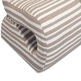 Senna Jacquard Accent Chair, Taupe-Furniture - Chairs-High Fashion Home