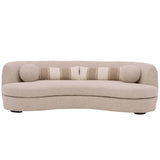 Sennon Curved Sofa, Moody Mineral-Furniture - Sofas-High Fashion Home
