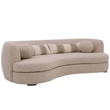 Sennon Curved Sofa, Moody Mineral-Furniture - Sofas-High Fashion Home