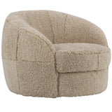 Sennon Swivel Chair, Natural Cream-Furniture - Chairs-High Fashion Home