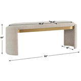 Serena Bench, Bone White